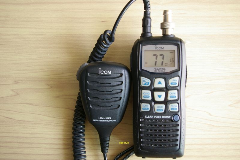 国際VHF無線のハンディー機用外部アンテナ設置