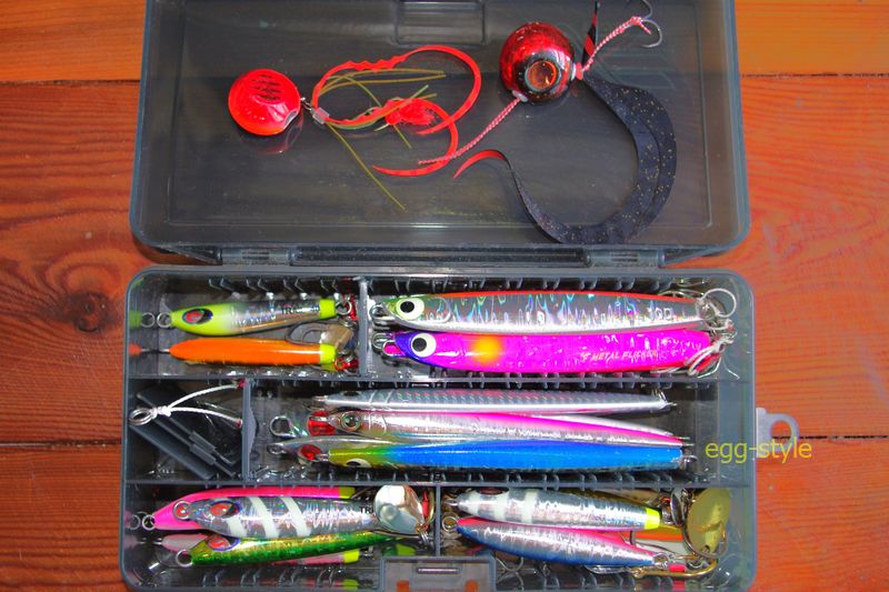 軽く小さいジグだけをセットにした