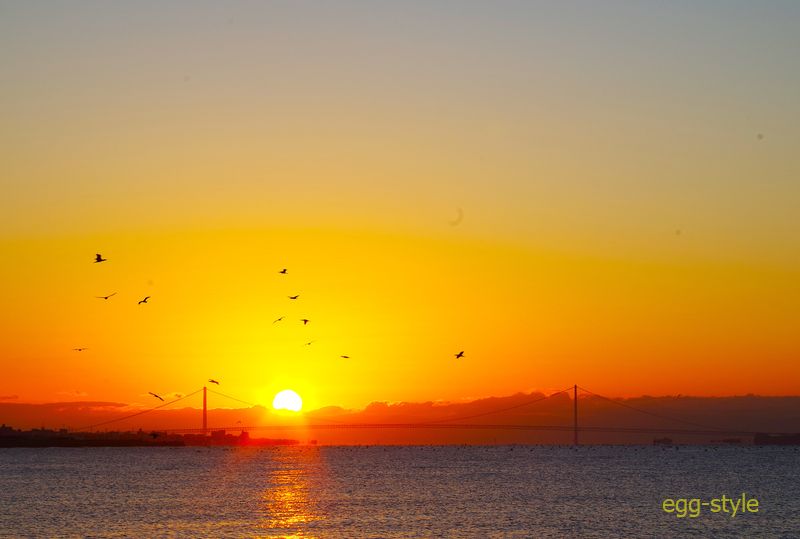 2026/01/01 初日の出の明石海峡