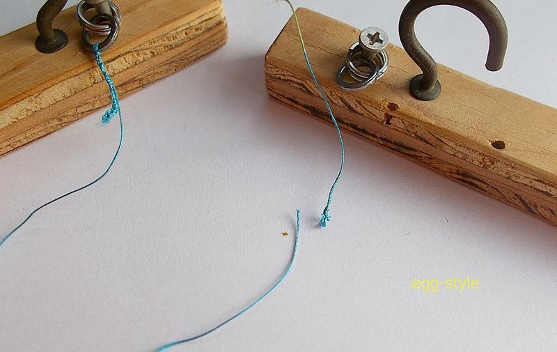 これはPE2号　左右ともにイモムシノット　同様にいとも簡単に切れた