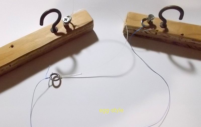 こんな感じで実釣の仕掛けみたいな設定