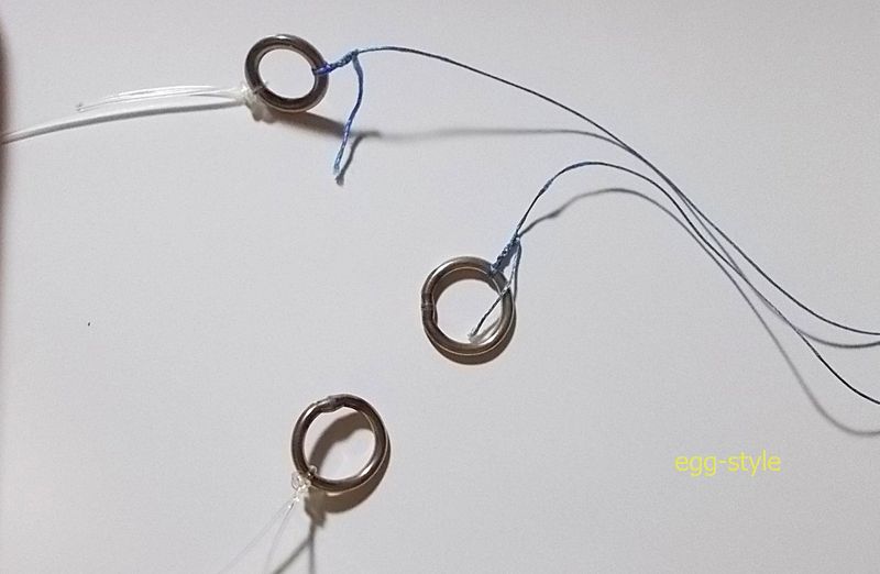 左右にナイロン8号+東田結び：PE2号+イモムシノットで引っ張ってみた