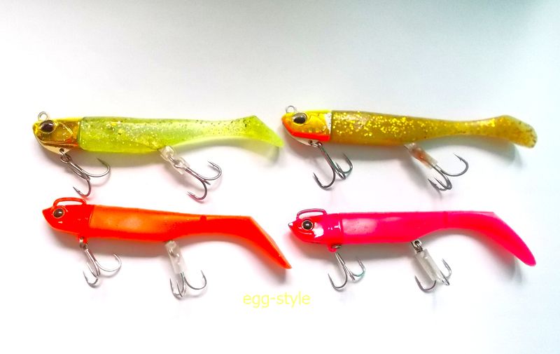 緑も黄色もワームにあるが、派手な赤でも橙でも喰ってくる