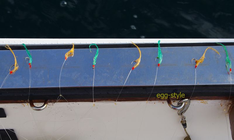 チョクリ仕掛け　ハリスが短く手間はかからない