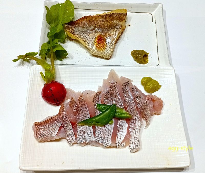 松皮造り 切り身をもっと小さくしないとたいへん でも、とてもおいしい